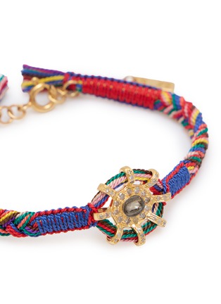 细节 - 点击放大 - MARIE LAURE CHAMOREL - Sterling Silver Silk Yarn Diamond Bracelet