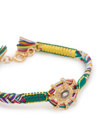 细节 - 点击放大 - MARIE LAURE CHAMOREL - Sterling Silver Silk Yarn Diamond Bracelet