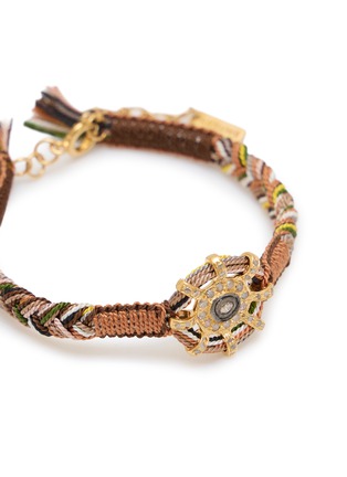 细节 - 点击放大 - MARIE LAURE CHAMOREL - Sterling Silver Silk Yarn Diamond Bracelet