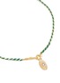 细节 - 点击放大 - MARIE LAURE CHAMOREL - Sterling Silver Silk Yarn Diamond Necklace