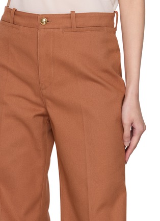  - CHLOÉ - Flared Cotton Denim Tailored Pants