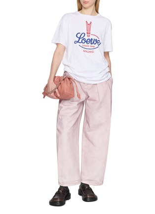 模特儿示范图 - 点击放大 - LOEWE - 印花纯棉 T 恤