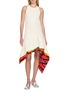 模特儿示范图 - 点击放大 - LOEWE - Asymmetrical Layered Hem Graphic Dress