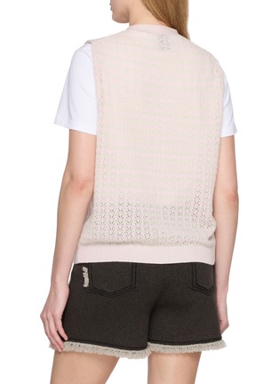 背面 - 点击放大 - BARRIE - 条纹针织背心