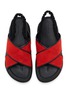 细节 - 点击放大 - SALONDEJU - 45 Smooth X Band Leather Sandals