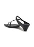  - SALONDEJU - 40 Oblique Heeled Leather Sandals