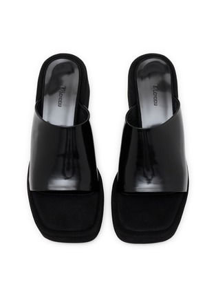 细节 - 点击放大 - SALONDEJU - 55 Many Platform Leather Mules