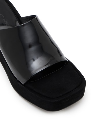 细节 - 点击放大 - SALONDEJU - 55 Many Platform Leather Mules