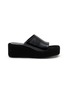 首图 - 点击放大 - SALONDEJU - 55 Many Platform Leather Mules