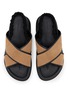 细节 - 点击放大 - SALONDEJU - 45 Smooth X Band Leather Sandals