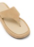 细节 - 点击放大 - SALONDEJU - Pboy Platform Suede Thong Sandals