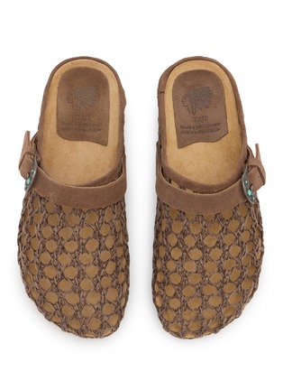 细节 - 点击放大 - TAJI - THAIS 镂空编织穆勒鞋