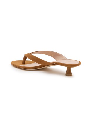  - STUART WEITZMAN - 35 RIO 绒面皮夹脚中跟鞋