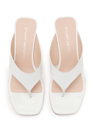 细节 - 点击放大 - STUART WEITZMAN - 50 VINNIE 漆皮夹脚中跟鞋