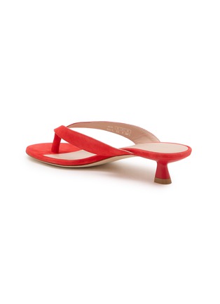  - STUART WEITZMAN - 35 RIO 绒面皮夹脚中跟鞋
