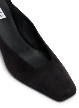 细节 - 点击放大 - ALAÏA - 60 WEDGE 绕带穆勒高跟鞋