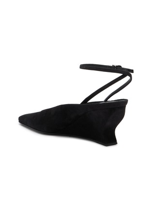  - ALAÏA - 60 WEDGE 绕带穆勒高跟鞋