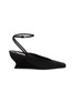 首图 - 点击放大 - ALAÏA - 60 WEDGE 绕带穆勒高跟鞋
