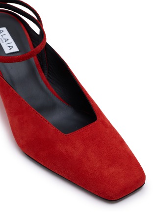 细节 - 点击放大 - ALAÏA - 60 Wedge Suede Mules