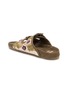  - BAZISZT - Floral Embroidered Suede Leather Sandals