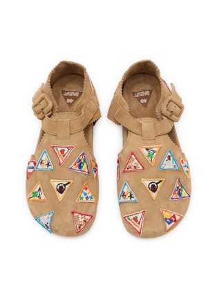 细节 - 点击放大 - BAZISZT - Pitti Embroidered Suede Clogs