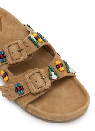 细节 - 点击放大 - BAZISZT SHOES - Sambla Two Strap Suede Sandals