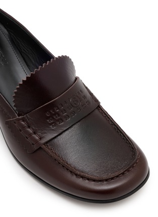 细节 - 点击放大 - MM6 MAISON MARGIELA - 25 皮革低跟穆勒鞋
