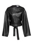 首图 - 点击放大 - ALAÏA - Belted Long Sleeve Leather Top