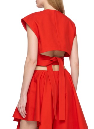 背面 - 点击放大 - ALAÏA - Belted Cotton Top