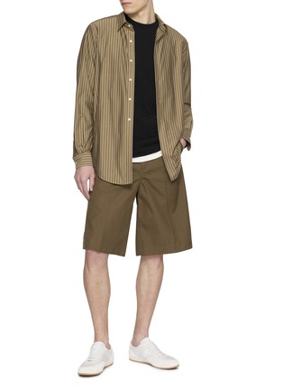 模特儿示范图 - 点击放大 - KANEMASA PHIL - High Twist Long Sleeve Cotton T-Shirt