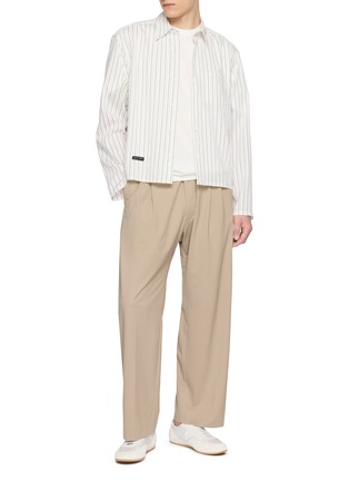 模特儿示范图 - 点击放大 - KANEMASA PHIL - High Twist Short Sleeve Cotton T-Shirt