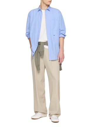 模特儿示范图 - 点击放大 - KANEMASA PHIL - High Twist Cotton Tank Top