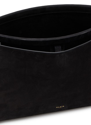 细节 - 点击放大 - ALAÏA - Le Click Pocket 35 Suede Hobo Bag