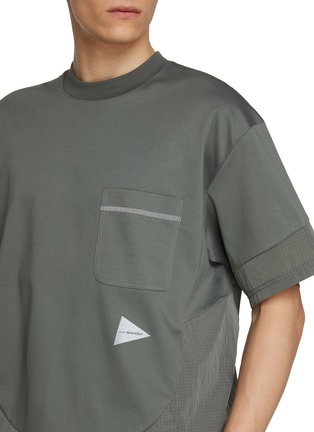  - AND WANDER - Combi Cotton Nylon T-shirt