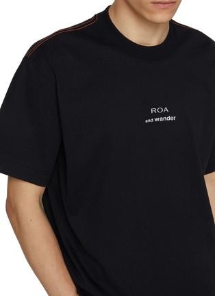  - AND WANDER - X Roa Logo Printed Cotton T-shirt