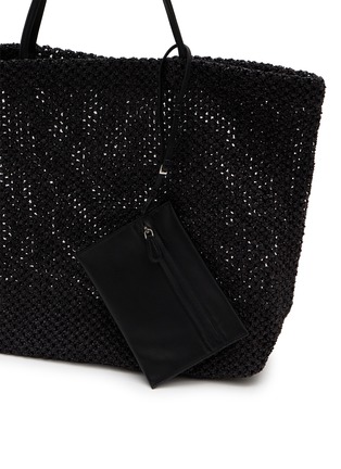 细节 - 点击放大 - THE ROW - BARN 拉菲草编织托特包