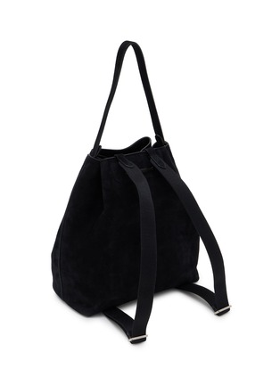 模特儿示范图 - 点击放大 - THE ROW - BACKPACK 9 绒面皮抽绳水桶包