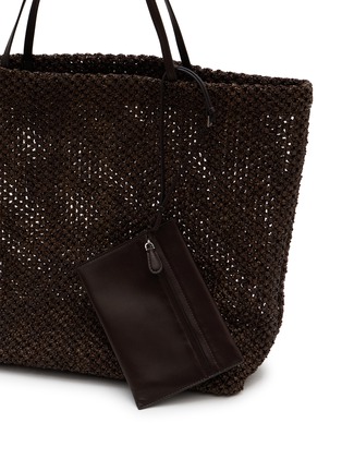 细节 - 点击放大 - THE ROW - BARN 拉菲草编织托特包