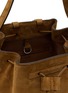细节 - 点击放大 - THE ROW - BACKPACK 9 绒面皮抽绳水桶包