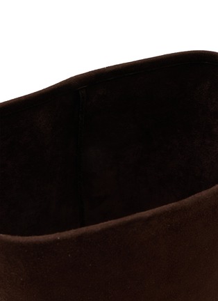 细节 - 点击放大 - THE ROW - 中号 N/S PARK 绒面皮革托特包