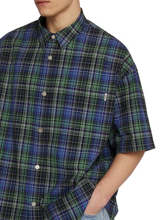  - JUUN.J - Check Seersucker Shirt