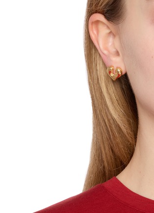 正面 -点击放大 - MISSOMA - 爱心形状耳钉
