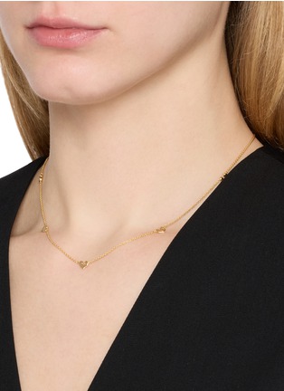 模特儿示范图 - 点击放大 - MISSOMA - 爱心饰串联项链