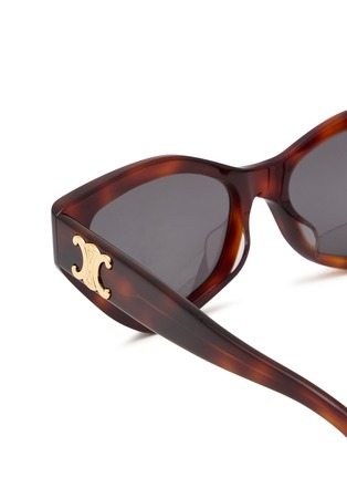 细节 - 点击放大 - CELINE - Triomphe Acetate Cat Eye Sunglasses