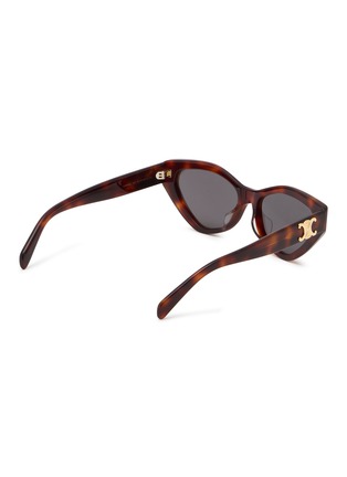 模特儿示范图 - 点击放大 - CELINE - Triomphe Acetate Cat Eye Sunglasses