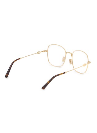 模特儿示范图 - 点击放大 - DIOR - PETIT CDO S1U Metal Square Optical Glasses