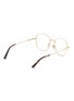模特儿示范图 - 点击放大 - DIOR - PETIT CDO S1U Metal Square Optical Glasses