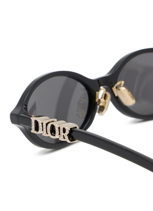 细节 - 点击放大 - DIOR - DiorTreasure R1I Acetate Oval Sunglasses