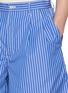  - COMME DES GARÇONS SHIRT - Striped Cotton Poplin Shorts