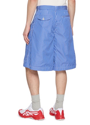 背面 - 点击放大 - COMME DES GARÇONS SHIRT - Striped Cotton Poplin Shorts